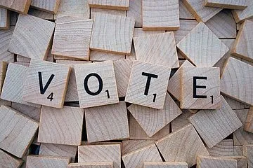 Rubrik Politik und Recht Abstimmung